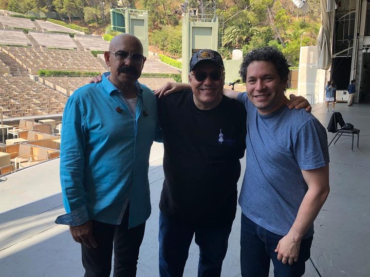 after the rehearsal with the Los Angeles Philharmonic with Gustavo Dudamel and Oscar D'Leon - Mauricio Silva