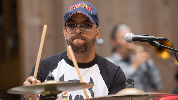  Omar Ledezma Jr. playing percussion