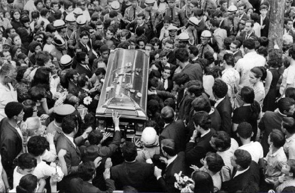 The burial of Cherry Navarro in 1967
