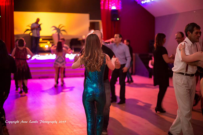 Couple dancing at Hanmer Salsa Winter Fest 2021