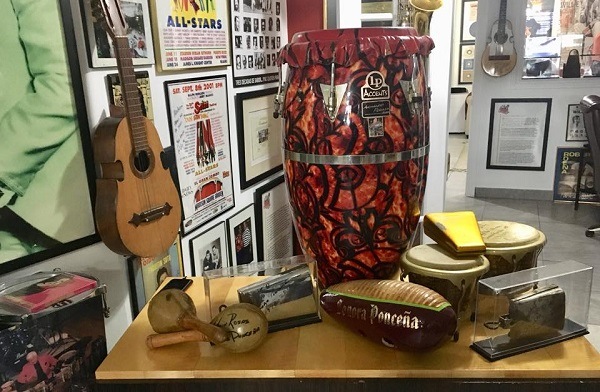 Instruments donated by La Sonora Ponceña