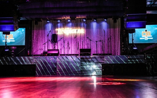 Purple stage at Club Tropicana